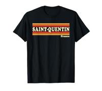 Graphique rétro Vintage des années 80 Saint-Quentin France T-Shirt