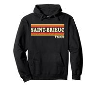 Graphique rétro Vintage Saint-Brieuc France des années 80 Sweat à Capuche