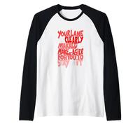 Graphique Rouge « Please Follow The Markings » Manche Raglan