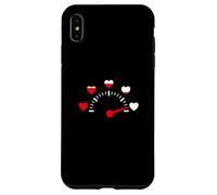 Graphique Rouge Presque sans cœur Coque pour iPhone XS Max
