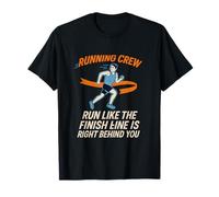 Graphique Run Like The Finish Line Crew T-Shirt