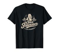 Graphique San Francisco Californie USA Cable Car Sehund T-Shirt Graphique avec Valeur