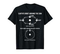Graphique Scientifique Spatial du Mouvement Orbital de la Terre et du Soleil T-Shirt