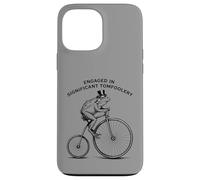Graphique significatif Tomfoolery Penny-Farthing Bullfrog Coque pour iPhone 13 Pro Max