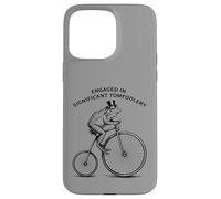 Graphique significatif Tomfoolery Penny-Farthing Bullfrog Coque pour iPhone 15 Pro Max