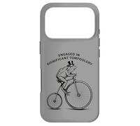Graphique significatif Tomfoolery Penny-Farthing Bullfrog Coque pour iPhone 17 Pro