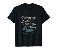 Graphique Sleeping Under Stars, Waking by Waves Lake Life T-Shirt