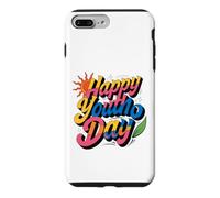 Graphique Soleil Happy Youth Day Coque pour iPhone 7 Plus/8 Plus