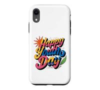 Graphique Soleil Happy Youth Day Coque pour iPhone XR