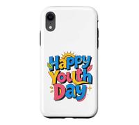Graphique Soleil Happy Youth Day Coque pour iPhone XR