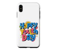 Graphique Soleil Happy Youth Day Coque pour iPhone XS Max