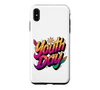 Graphique Soleil Happy Youth Day Coque pour iPhone XS Max