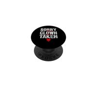 Graphique « Sorry This Clown is Taken Heart » pour la Saison de la Saint-Valentin PopSockets PopGrip Adhésif