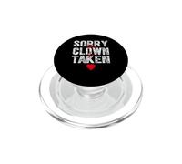 Graphique « Sorry This Clown is Taken Heart » pour la Saison de la Saint-Valentin PopSockets PopGrip pour MagSafe