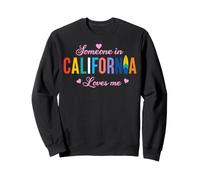 Graphique Souvenir de Planche de Surf Someone in California Loves Me Sweatshirt