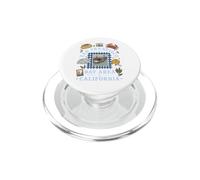 Graphique Souvenir d'un téléphérique Vintage de la région de la Baie de San Francisco PopSockets PopGrip pour MagSafe