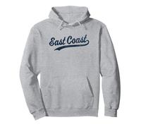 Graphique Sportif Vintage East Coast Sweat à Capuche