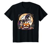 Graphique Squelette de Cheval d'halloween pour Filles T-Shirt