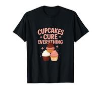 Graphique sur la santé mentale positive des cupcakes Cure Everything T-Shirt