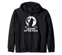 Graphique sur Le Leadership de la Famille Leader of The Pack Wolf Paw Sweat à Capuche