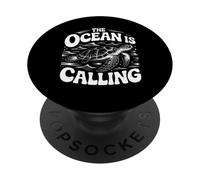 Graphique The Ocean is Calling Sea Turtle Adventure PopSockets PopGrip Adhésif