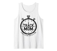 Graphique Track Mom Living Life One Heat At A Time Débardeur