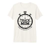 Graphique Track Mom Living Life One Heat At A Time T-Shirt Haut de Gamme