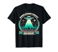 Graphique UAP rétro d'observation d'ovnis sur l'incident de la forêt de Rendlesham T-Shirt