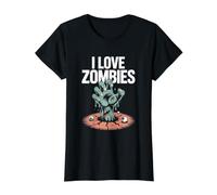 Graphique Undead Effrayant I Love Zombies T-Shirt Graphique avec Valeur
