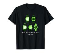 Graphique Vert « The Time I'm on » T-Shirt