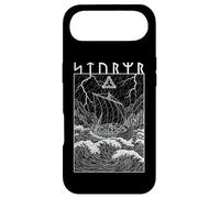 Graphique Viking Warrior Ship Storm Old Norse Mythology Runes Coque pour iPhone Air