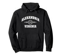 Graphique vintage Alexandrie Virginie États-Unis d'Amérique Sweat à Capuche