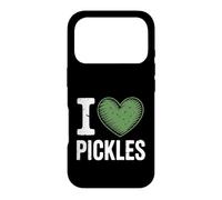 Graphique Vintage avec Inscription « I Love Pickles Saying » Coque pour iPhone 17 Pro
