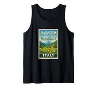 Graphique Vintage Souvenir de Voyage Vallée d'Aoste Italie Débardeur