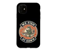 Graphique We Fish At Dawn Grenouille équitation Saumon Truite Coque pour iPhone 11