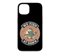 Graphique We Fish At Dawn Grenouille équitation Saumon Truite Coque pour iPhone 13