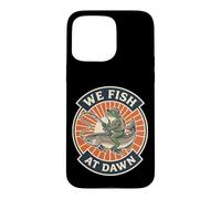 Graphique We Fish At Dawn Grenouille équitation Saumon Truite Coque pour iPhone 15 Pro Max