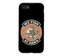 Graphique We Fish At Dawn Grenouille équitation Saumon Truite Coque pour iPhone SE (2020) / 7/8