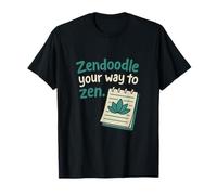 Graphique Zendoodle Your Way to Zen Lotus Doodle T-Shirt