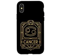 Graphique Zodiaque Art Déco Cancer Coque pour iPhone X/XS