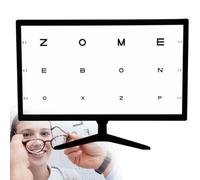 Graphiques optiques électroniques LCD de 54,6 cm avec cibles visuelles, testeur d'optométrie projecteur avec télécommande