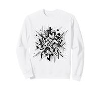 Graphisme Abstrait Géométrique Architectural Moderne Sweatshirt