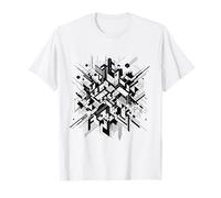 Graphisme Abstrait Géométrique Architectural Moderne T-Shirt