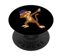 Graphisme Amusant de Dabbing Monkey Dab Dance PopSockets PopGrip Adhésif