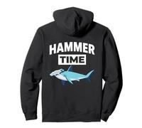 Graphisme Amusant de Hammer Time Hammerhead Shark Sweat à Capuche