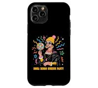 Graphisme Amusant de Mona Lisa pour Une soirée Disco au musée de La Gioconda Coque pour iPhone 11 Pro