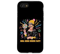 Graphisme Amusant de Mona Lisa pour Une soirée Disco au musée de La Gioconda Coque pour iPhone SE (2020) / 7/8