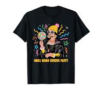 Graphisme Amusant de Mona Lisa pour Une soirée Disco au musée de La Gioconda T-Shirt
