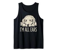 Graphisme Amusant et Mignon pour Chien Golden Retriever de I'm All Ears Débardeur