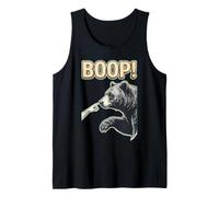 Graphisme Animalier Amusant Qui Touche Le Nez d'un Ours avec Les Doigts de Boop Débardeur